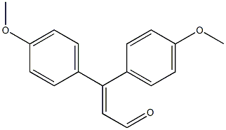 3,3-Bis(4-methoxyphenyl)propenal Struktur