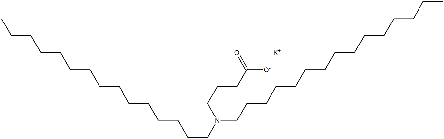 4-(Dipentadecylamino)butyric acid potassium salt Struktur