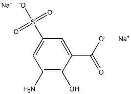 3-Amino-5-sulfosalicylic acid disodium salt Structure