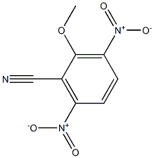 2-Methoxy-3,6-dinitrobenzonitrile Struktur