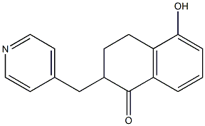 2-(4-Pyridylmethyl)-5-hydroxytetralin-1-one Struktur