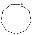 Cyclononane-1,1-diylradical Struktur