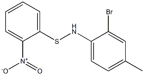 N-[(2-Nitrophenyl)thio]-N-(2-bromo-4-methylphenyl)amine Struktur