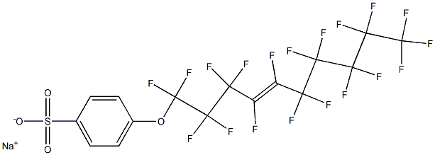 p-(Nonadecafluoro-4-decenyloxy)benzenesulfonic acid sodium salt Struktur