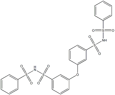 N,N'-Bis(phenylsulfonyl)[3,3'-oxybis(benzenesulfonamide)] Struktur