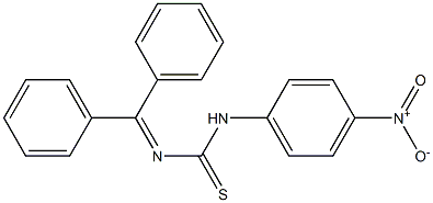 N-(4-Nitrophenyl)-N'-diphenylmethylenethiourea Struktur