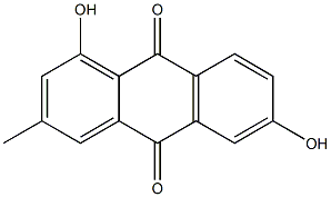 2-Methyl-4,7-dihydroxyanthraquinone Struktur