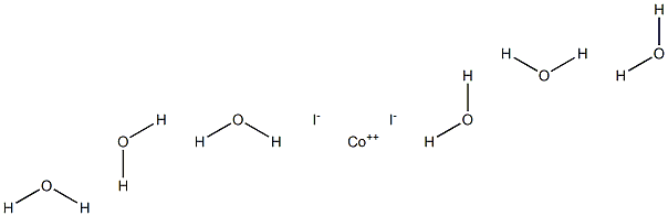 Cobalt diiodide hexahydrate Struktur