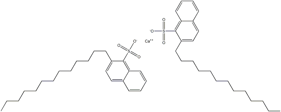 Bis(2-tridecyl-1-naphthalenesulfonic acid)calcium salt Struktur