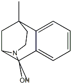 3,6-Dimethyl-1,2,3,4,5,6-hexahydro-2,6-methano-3-benzazocin-1-ol Struktur