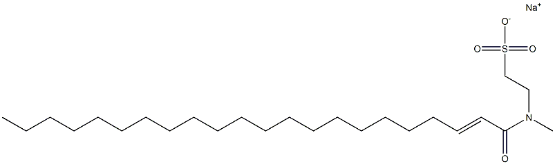 N-(1-Oxo-2-docosen-1-yl)-N-methyltaurine sodium salt Struktur