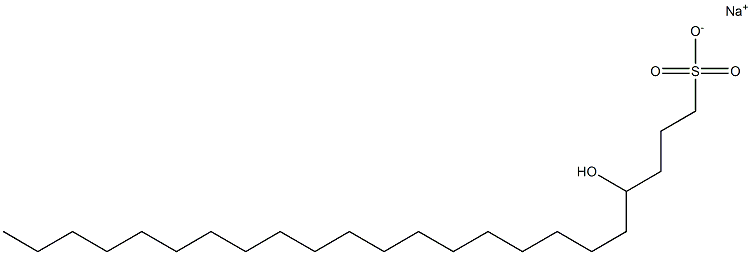 4-Hydroxytricosane-1-sulfonic acid sodium salt Struktur