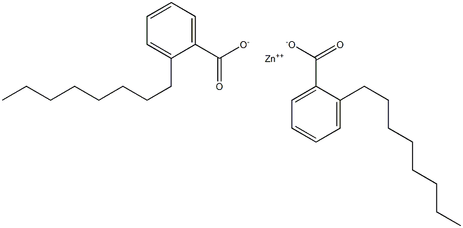 Bis(2-octylbenzoic acid)zinc salt Struktur