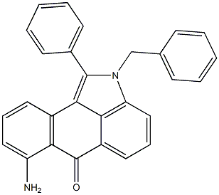 1-Phenyl-2-benzyl-7-aminonaphth[1,2,3-cd]indol-6(2H)-one Struktur