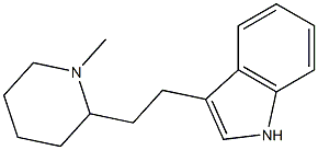 3-[2-(1-Methyl-2-piperidyl)ethyl]-1H-indole Struktur