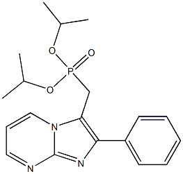 (2-Phenylimidazo[1,2-a]pyrimidin-3-yl)methylphosphonic acid diisopropyl ester Struktur