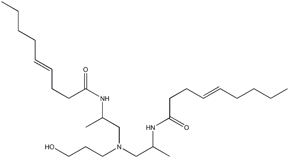 N,N'-[3-Hydroxypropyliminobis(1-methyl-2,1-ethanediyl)]bis(4-nonenamide) Struktur