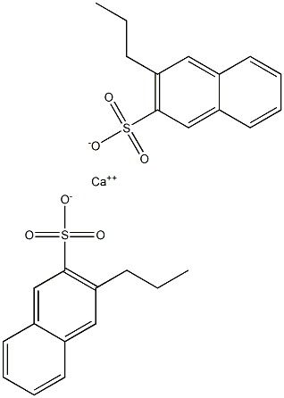 Bis(3-propyl-2-naphthalenesulfonic acid)calcium salt Struktur