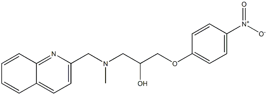 2-[4-Nitrophenoxy]-1-[[N-(2-quinolinylmethyl)methylamino]methyl]ethanol Struktur