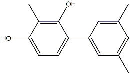 2-Methyl-4-(3,5-dimethylphenyl)benzene-1,3-diol Struktur