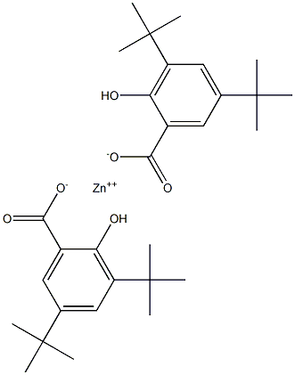 Bis(3,5-di-tert-butylsalicylic acid)zinc salt Struktur