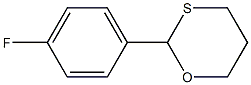 2-(4-Fluorophenyl)-1,3-oxathiane Struktur