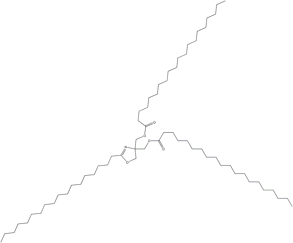 2-Octadecyl-2-oxazoline-4,4-dimethanol diicosanoate Struktur