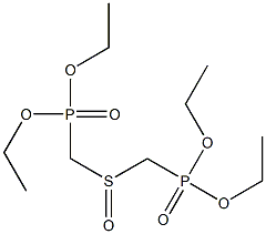 Bis(diethoxyphosphinylmethyl) sulfoxide Struktur