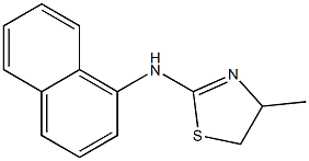 4-Methyl-2-(1-naphtyl)amino-2-thiazoline Struktur