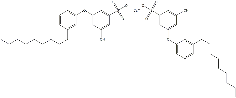 Bis(5-hydroxy-3'-nonyl[oxybisbenzene]-3-sulfonic acid)calcium salt Struktur