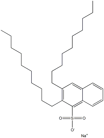 2,3-Didecyl-1-naphthalenesulfonic acid sodium salt Struktur