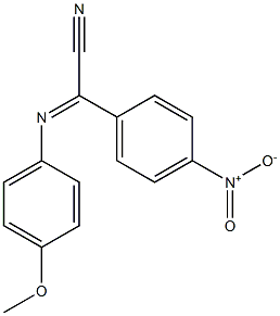 (4-Methoxyphenylimino)(4-nitrophenyl)acetonitrile Struktur