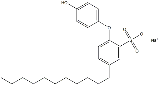 4'-Hydroxy-4-undecyl[oxybisbenzene]-2-sulfonic acid sodium salt Struktur