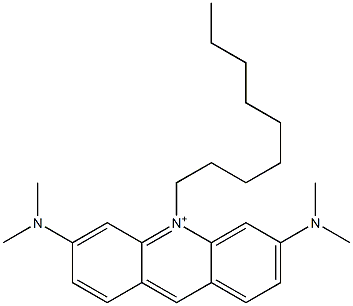 3,6-Bis(dimethylamino)-10-nonylacridine-10-ium Struktur