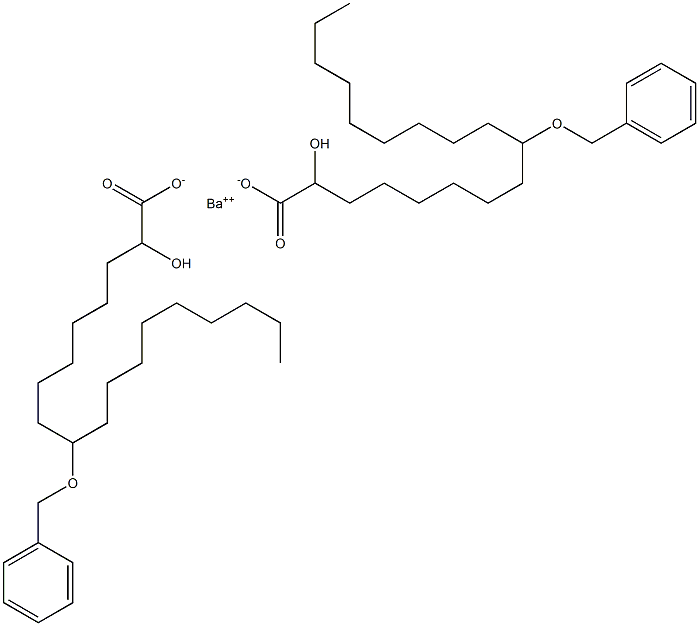 Bis(9-benzyloxy-2-hydroxystearic acid)barium salt Struktur