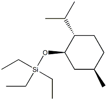 (1R,3R,4S)-3-(Triethylsiloxy)-p-menthane Struktur