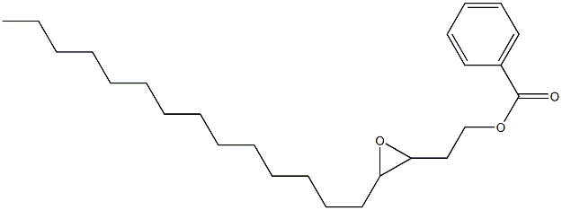 Benzoic acid 3,4-epoxyoctadecan-1-yl ester Struktur