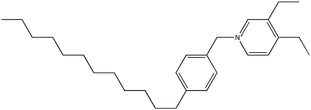 1-(4-Dodecylbenzyl)-3,4-diethylpyridinium Struktur