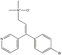 (Z)-3-(4-Bromophenyl)-N,N-dimethyl-3-(3-pyridyl)-2-propen-1-amine N-oxide Struktur