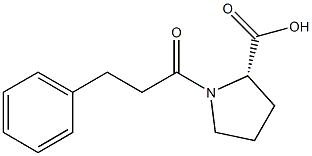 1-(3-Phenylpropionyl)-L-proline Struktur