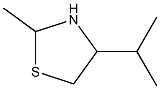 2-Methyl-4-isopropylthiazolidine Struktur