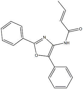 N-(2,5-Diphenyl-4-oxazolyl)-2-butenamide Struktur