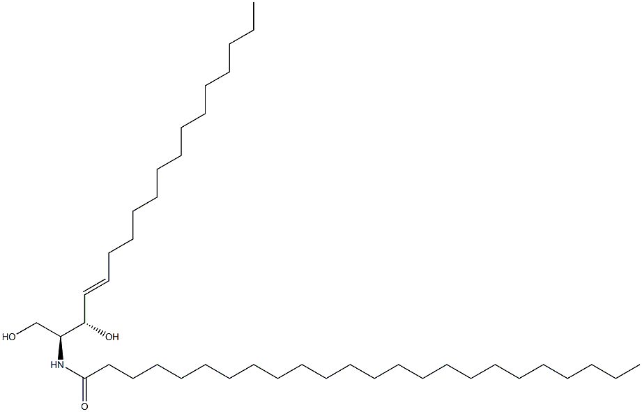 N-[(1S,2S,3E)-1-Hydroxymethyl-2-hydroxy-3-heptadecenyl]tetracosanamide Struktur