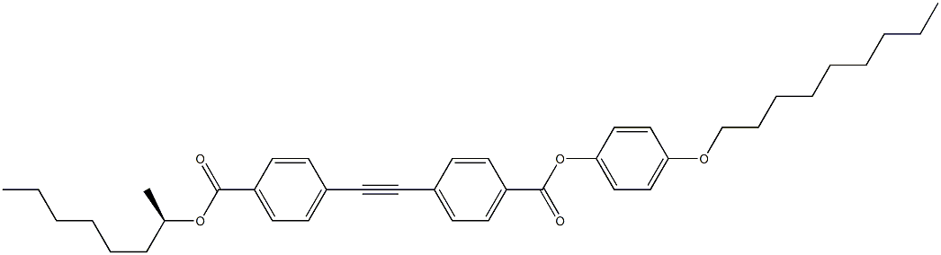 4-[[4-(4-Nonyloxyphenoxycarbonyl)phenyl]ethynyl]benzoic acid (R)-1-methylheptyl ester Struktur