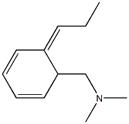 (1Z)-2-[(Dimethylamino)methyl]-1-propylidene-3,5-cyclohexadiene Struktur