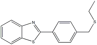 2-[4-[(Ethylthio)methyl]phenyl]benzothiazole Struktur