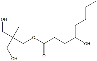 4-Hydroxyoctanoic acid 2,2-bis(hydroxymethyl)propyl ester Struktur