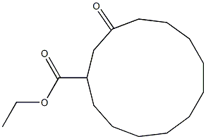 3-Oxocyclotridecanecarboxylic acid ethyl ester Struktur