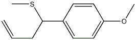 4-(4-Methoxyphenyl)-4-methylthio-1-butene Struktur