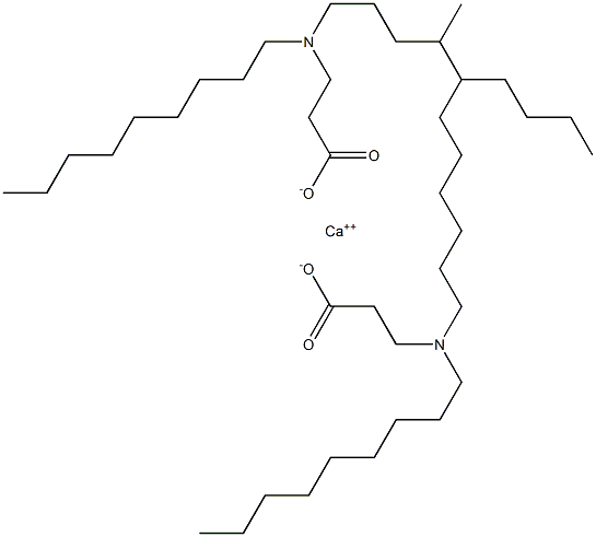 Bis[3-(dinonylamino)propanoic acid]calcium salt Struktur